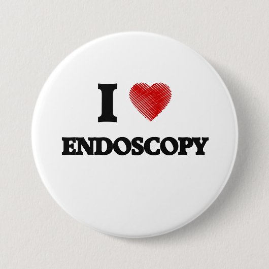 Ik hou van ENDOSCOPY Ronde Button 7,6 Cm (Voorkant)