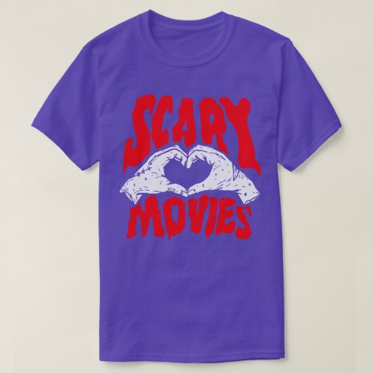 Ik hou van enge films t-shirt (Design voorkant)