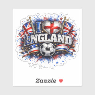 IK HOU VAN Engeland 2026 Voetbalfan Sticker