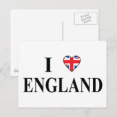 Ik hou van Engeland Briefkaart (Voorkant / Achterkant)