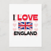 Ik hou van Engeland Briefkaart (Voorkant)
