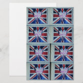 Ik hou van Engeland Kunstprint Briefpapier (Voorkant / Achterkant)