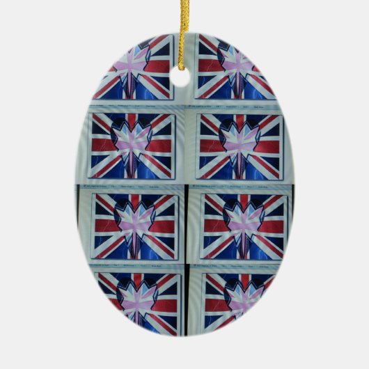 Ik hou van Engeland.png Keramisch Ornament (Voorkant)
