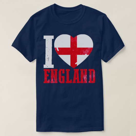 Ik hou van Engeland T-shirt (Design voorkant)