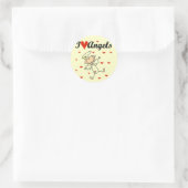 Ik hou van engelen Stickers (Tas)