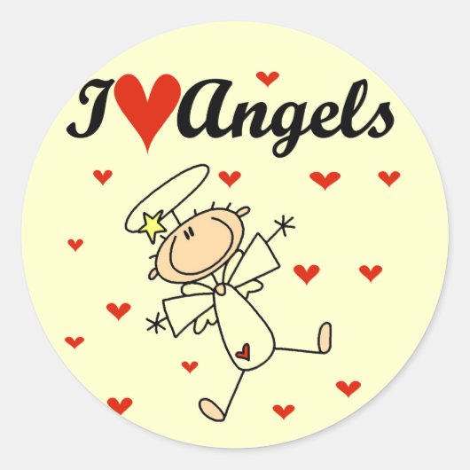 Ik hou van engelen Stickers (Voorkant)