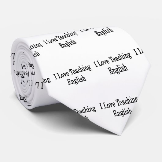 Ik hou van Engels leren Stropdas (Opgerold)