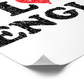 Ik hou van Engels Poster (Hoek)