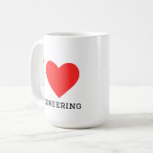 Ik hou van engineering koffiemok (Voorkant links)