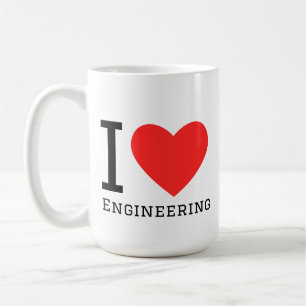 Ik hou van engineering koffiemok