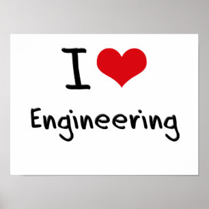 Ik hou van Engineering Poster
