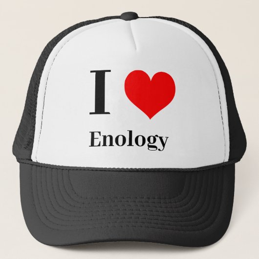 Ik hou van Enologie Trucker Pet (Voorkant)