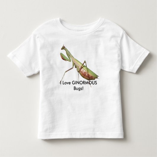 Ik hou van enorme bugs! - kinder shirts (Voorkant)