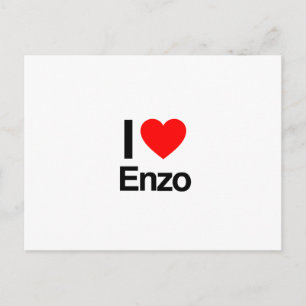 Ik hou van Enzo Briefkaart
