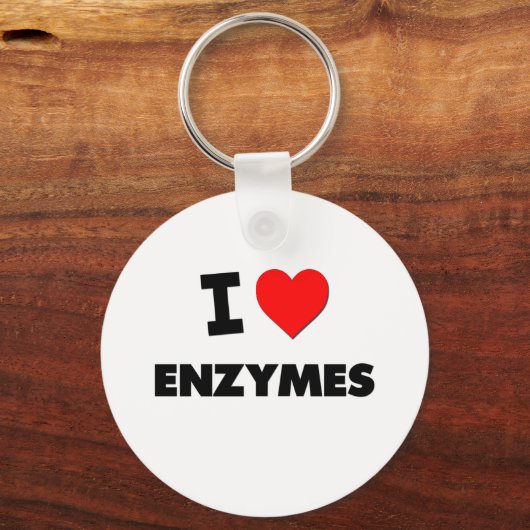 Ik hou van Enzymen Sleutelhanger (Voorkant)