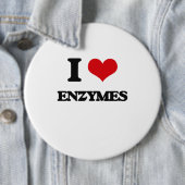 Ik hou van ENZYMES Ronde Button 6,0 Cm (In situ)