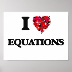 Ik hou van EQUATIES Poster
