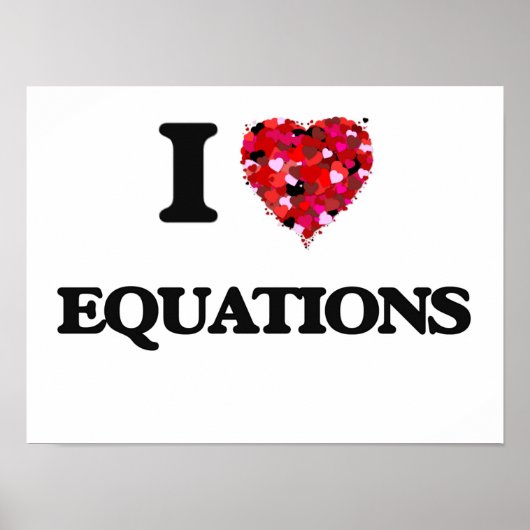 Ik hou van EQUATIES Poster (Voorkant)