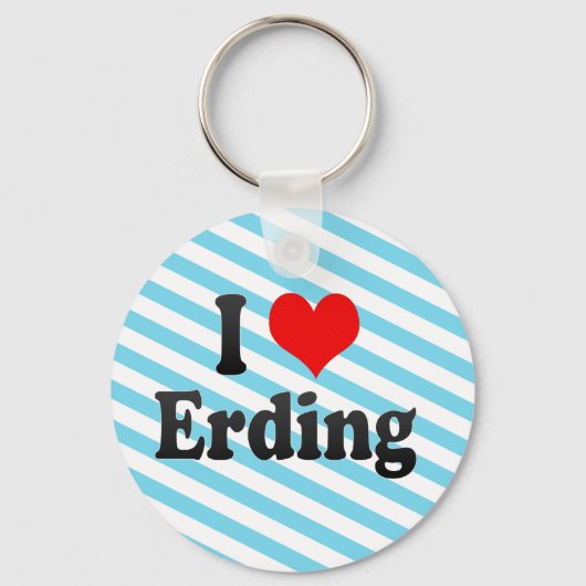 Ik hou van Erding, Duitsland. Ich Liebe Erding, Du Sleutelhanger (Voorkant)