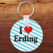 Ik hou van Erding, Duitsland. Ich Liebe Erding, Du Sleutelhanger (Voorkant)