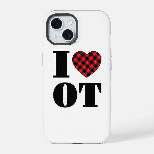 Ik hou van ergotherapie iPhone 15 case (Achterkant)