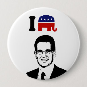 Ik hou van Eric Cantor Ronde Button 4,0 Cm