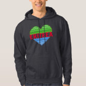 Ik hou van Eritrea, Eritrees hart Hoodie (Voorkant)