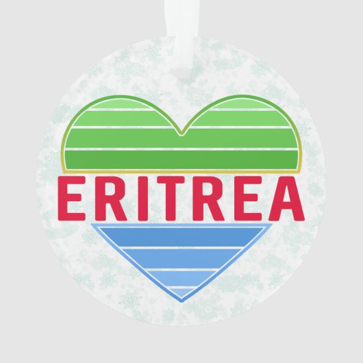 Ik hou van Eritrea, Eritrees hart Ornament (achterkant)