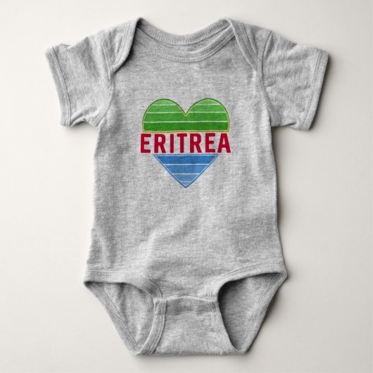 Ik hou van Eritrea, Eritrees hart Romper (Voorkant)
