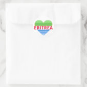 Ik hou van Eritrea, Eritrees hart Ronde Sticker (Tas)