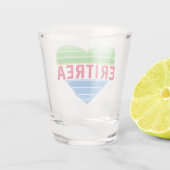 Ik hou van Eritrea, Eritrees hart Shot Glas (Achterkant)