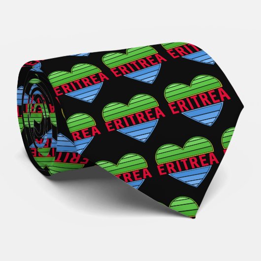 Ik hou van Eritrea, Eritrees hart Stropdas (Opgerold)