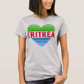 Ik hou van Eritrea, Eritrees hart T-shirt (Voorkant)