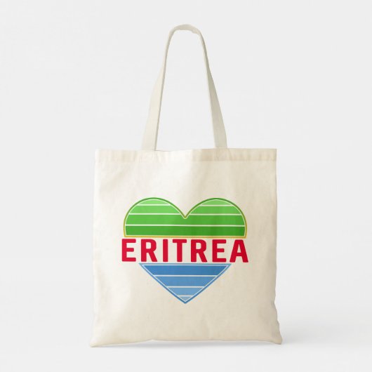 Ik hou van Eritrea, Eritrees hart Tote Bag (Achterkant)
