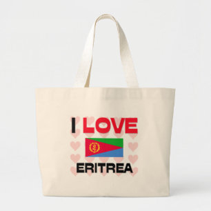 Ik hou van Eritrea Grote Tote Bag