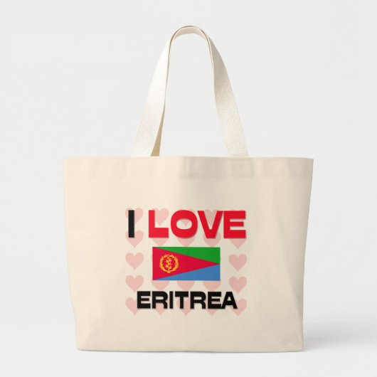 Ik hou van Eritrea Grote Tote Bag (Voorkant)