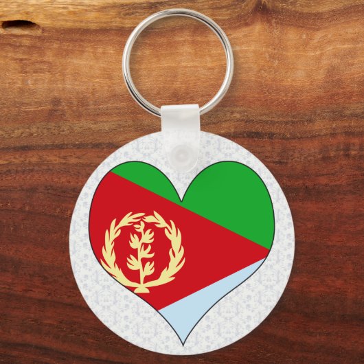 Ik hou van Eritrea Sleutelhanger (Voorkant)