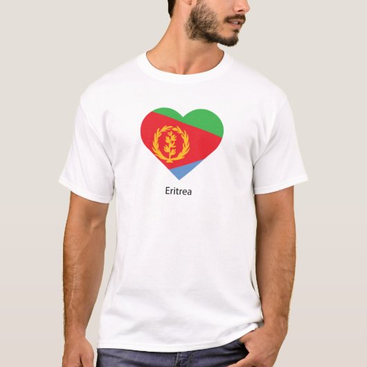 Ik hou van Eritrea T-shirt (Voorkant)