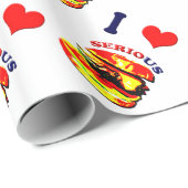 Ik hou van ernstige brandweerlieden cadeaupapier (Rol Hoek)