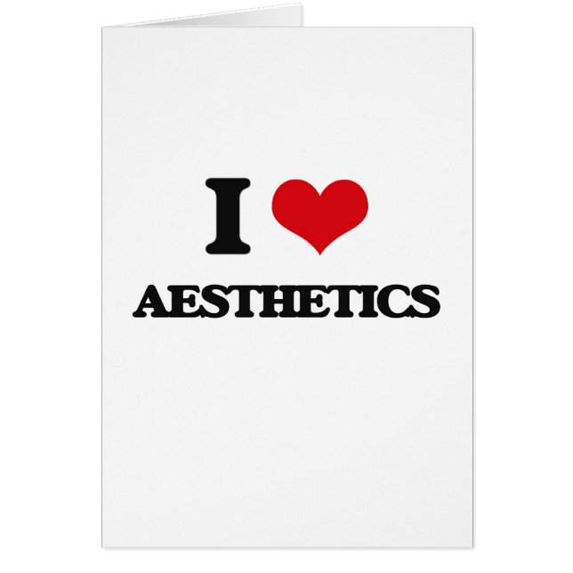 Ik hou van esthetica (Voorkant)