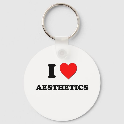 Ik hou van esthetica sleutelhanger (Voorkant)