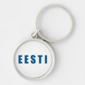 Ik hou van Estland Eesti Sleutelhanger (Voorkant)