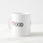 Ik hou van eten koffiemok (Voorkant links)