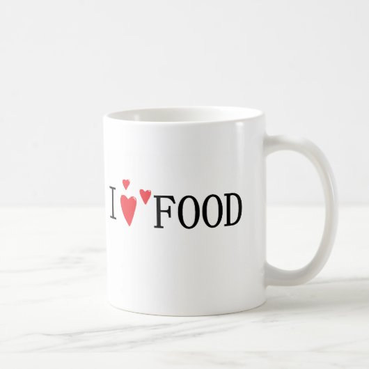Ik hou van eten koffiemok (Rechts)