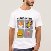 Ik hou van eten t-shirt (Voorkant)