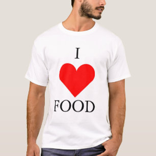 Ik hou van eten t-shirt
