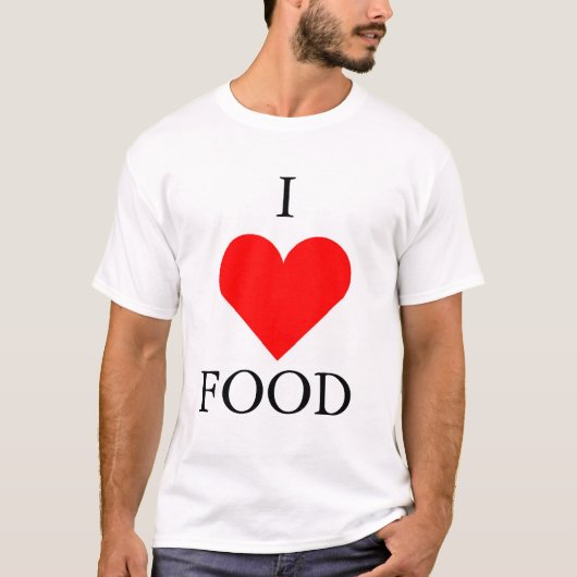 Ik hou van eten t-shirt (Voorkant)