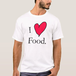 Ik hou van eten t-shirt
