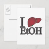 Ik hou van ethanol briefkaart (Voorkant / Achterkant)