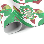 Ik hou van Ethiopia Lovely Hearts Colours Cadeaupapier (Rol Hoek)